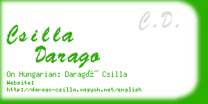 csilla darago business card